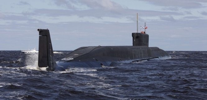 В начале января в Бискайском заливе у берегов Франции было замечено российскую атомную подводную лодку. 