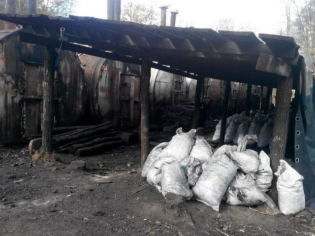 В Житомирской области силовики пресекли деятельность двух предприятий, которые нелегально производили древесный уголь. 