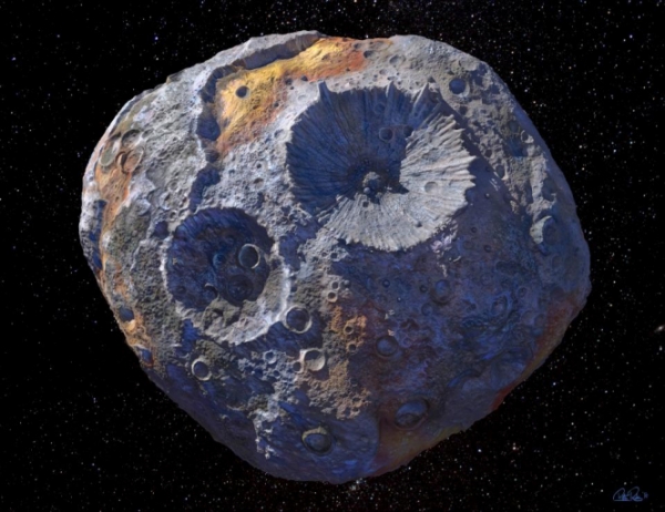 NASA намерено в 2022 году отправить исследовательский зонд к астероиду 16 Psyche, стоимость ценных металлов в котором превышает стоимость мировой экономики. 