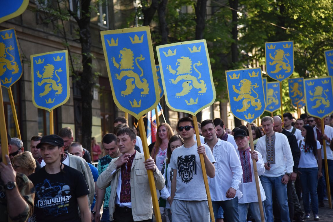Во Львове в субботу, 28 апреля, состоялся марш к 75-й годовщине основания дивизии "Галичина". 