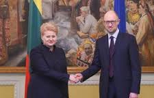 Президент Литвы обсудила с Порошенко и Яценюком ситуацию в Украине