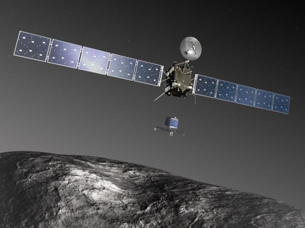 Космический аппарат "Розетта" был направлен к поверхности кометы Чурюмова-Герасименко. 