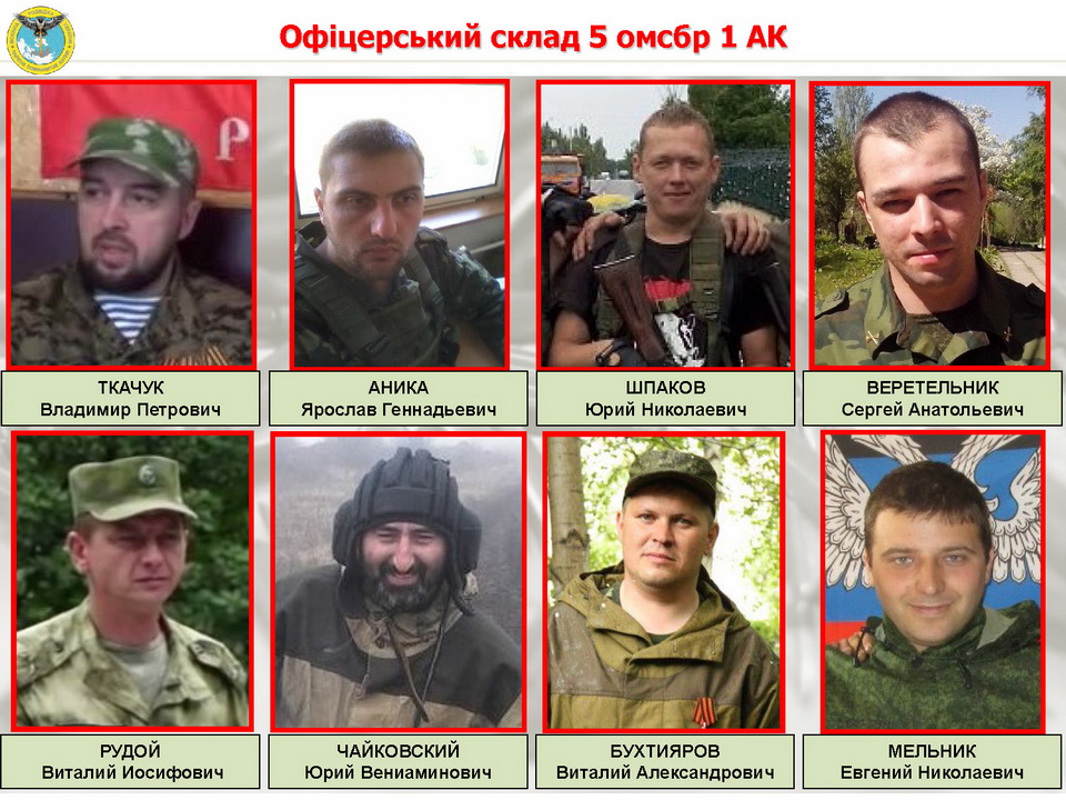 Украинская разведка назвала 50 офицеров РФ, которые осуществляют непосредственное руководство подготовкой и ведением боевых действий на Донбассе. 