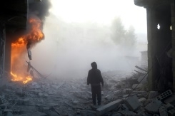 Гражданские на территории сирийского города Алеппо, который контролируют повстанцы, "находятся в настоящем аду". 