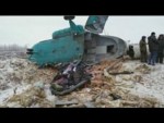 Появилось видео с места крушения Ми-8 в России (видео)