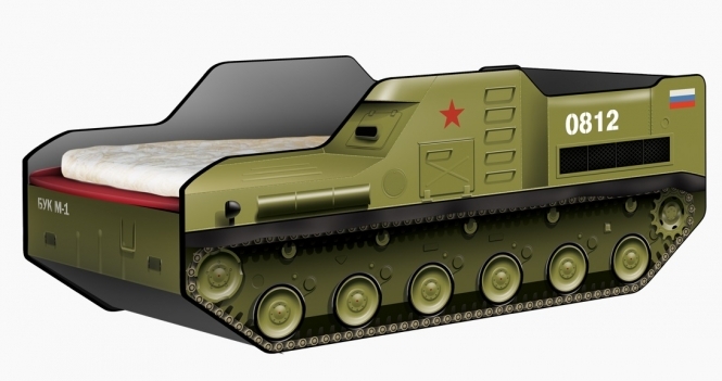 В российском интернет-магазине Сarobus продают детскую кроватку в форме ракетной установки "Бук М-1". 