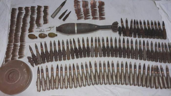Служба безопасности Украины в с. Заря Никольского района Донецкой области обнаружила тайник с большим количеством боеприпасов. 