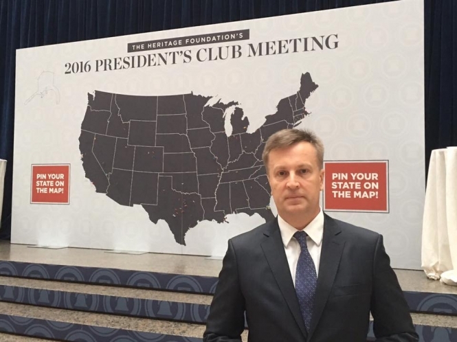 Лидер движения "Справедливость" Валентин Наливайченко принял участие в заседании президентского клуба с участием вице-президента США Майка Пенса. 