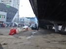 
"Появился новый пешеходный объект" - развалившийся мост парализовал движение в Киеве9 