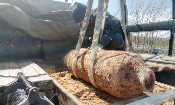 В Одесской области выявлено 250-килограммовую бомбу времен Второй мировой войны. 