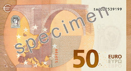 Европейский центральный банк (ЕЦБ) с 4 апреля ввел в обращение новую купюру номиналом 50 евро. 