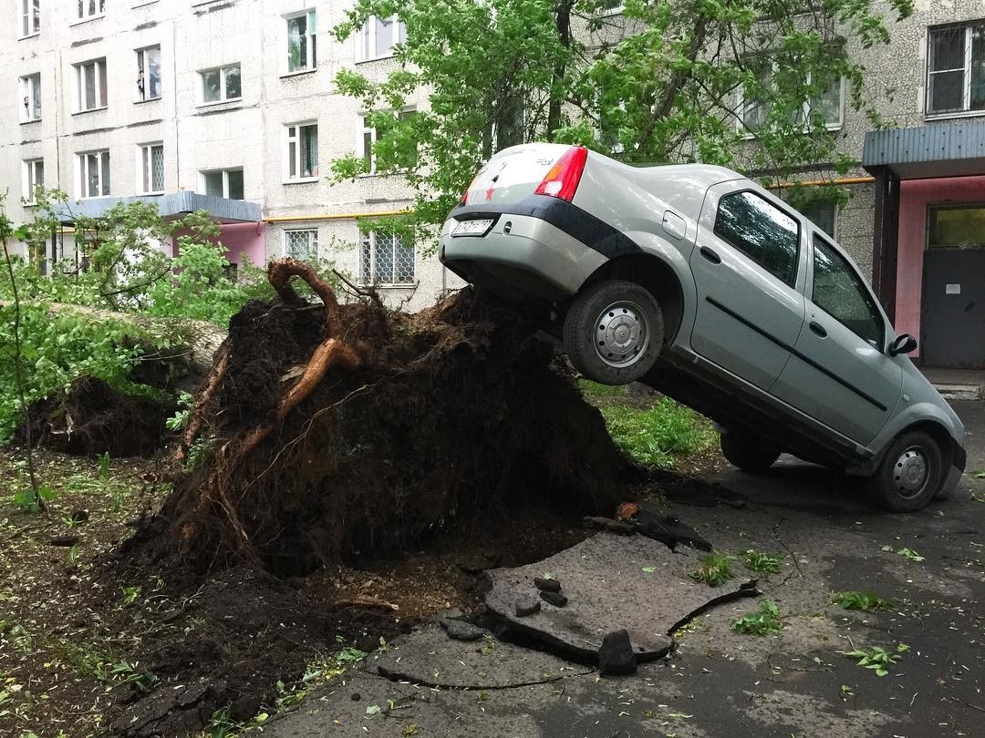 В результате мощного урагана, обрушившегося на столицу РФ Москву, погибли как минимум 11 человек. 