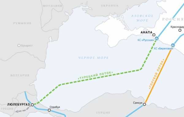 Российская компания "Газпром" начала 7 мая строительство газопровода "Турецкий поток", который проходит в обход Украины. 