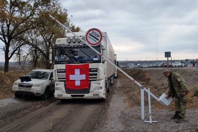 Посольство Швейцарии в Украине направило на неподконтрольную территорию Донецкой области 600 тонн гуманитарной помощи. 