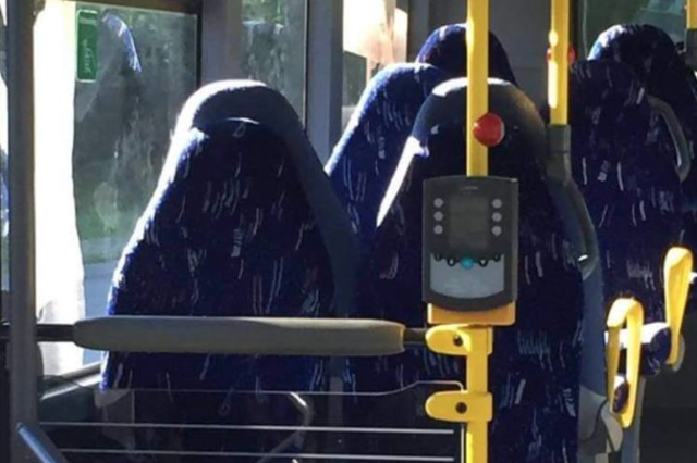 В закрытой норвежской группе в Facebook "Fedrelandet viktigst" ("Отчизна превыше всего") опубликовали фотографию группы женщин в парандже, что едут в автобусе. Автор поста написал: "Что люди думают об этом?". 