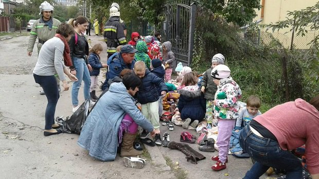 Во Львове в частном детском саду произошел пожар. 