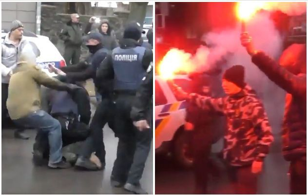 В Сети появилось видео из Кременчуга Полтавской области, где произошла массовая драка между членами так называемой "Национальной дружины" и сотрудниками полиции. 