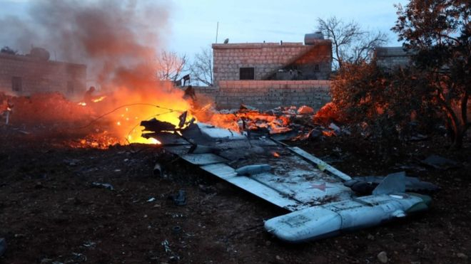 Сирийские повстанцы на северо-востоке у города Идлиб 3 февраля сбили российский самолет Су-25. 