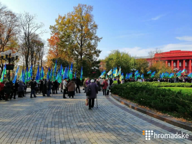 В Киеве в парке Шевченко около 300 человек вышли на митинг за проведение избирательной реформы. 
